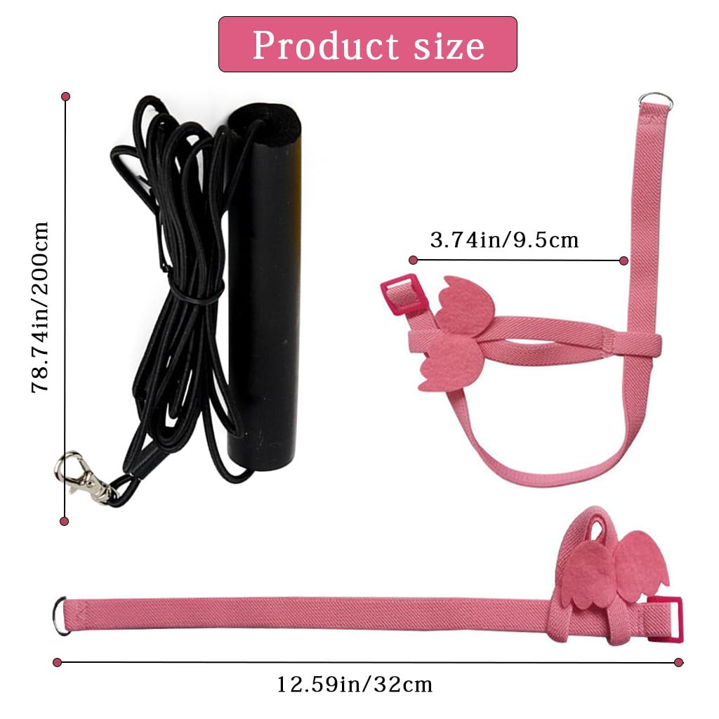 Qpets Pet Parrot Harness Bird Harness and Elastic String Mini Lightweight Outdoor Harness for Pet Birds, Parrot Adjustable Belt for Bird Quick Release Strap Design Pet Parrot Supplies Qpets Pet Parrot Harness Bird Harness and Elastic String Mini Lightweight Outdoor Harness for Pet Birds, Parrot Adjustable Belt for Bird Quick Release Strap Design Pet Parrot Supplies